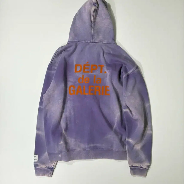 [SOLD OUT] 갤러리 디파트먼트 선페이드 프렌치 로고 후드 집업 퍼플 XL사이즈
