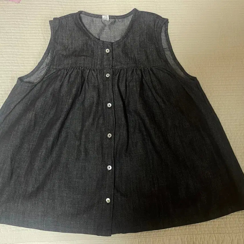 [BUNJANG] Non-Fade Black Denim Top and Bottom Set / 논페이드 흑청데님 상의+하의 셋트가격임
