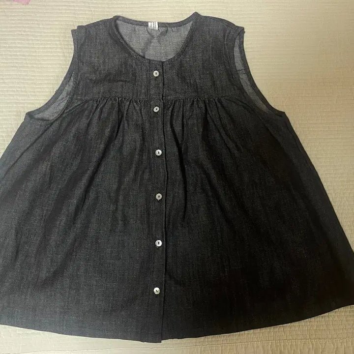 [BUNJANG] Non-Fade Black Denim Top and Bottom Set / 논페이드 흑청데님 상의+하의 셋트가격임