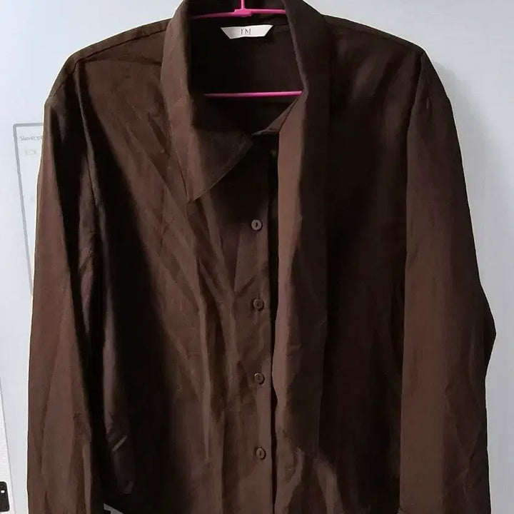 [BUNJANG] It MICHAA Brown Scarf Blouse / 잇미샤 스카프블라우스. 55