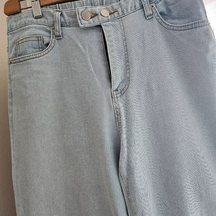 [BUNJANG] NANING9 Light Wash Denim Wide Span Pants / NANING9 연청 데님 와이드스판 팬츠