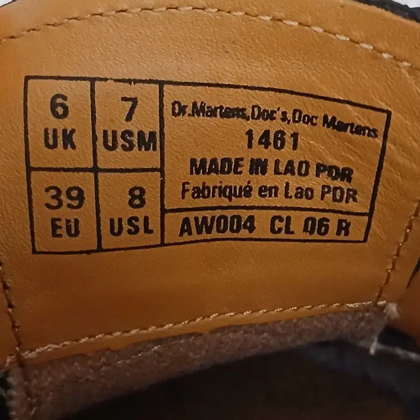 [BUNJANG] Dr. Martens 1461 Black U-Tip Shoes / 닥터마틴 1461 블랙 유팁 슈즈
