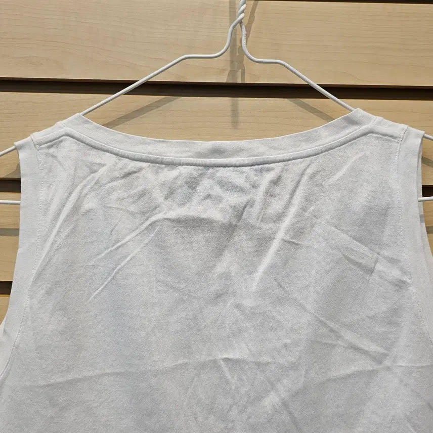 [BUNJANG] Saint Laurent White Cotton Sleeveless Top / 생로랑 화이트 면소재 민소매