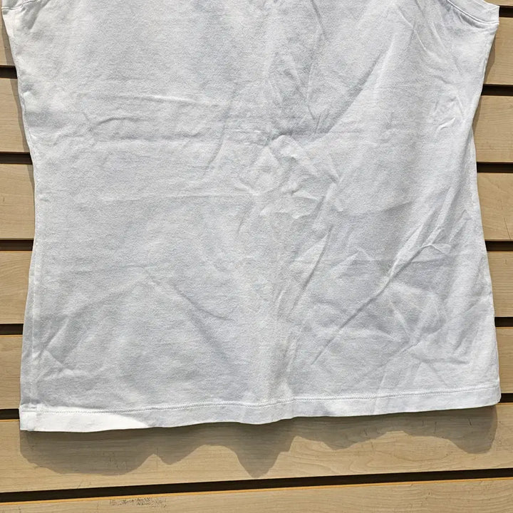 [BUNJANG] Saint Laurent White Cotton Sleeveless Top / 생로랑 화이트 면소재 민소매