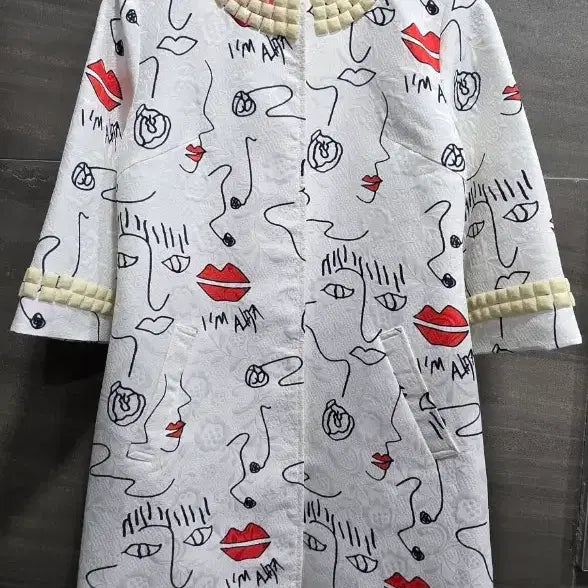 [SOLD OUT] WR JOIAS ,  보석 장식 자가드 코트