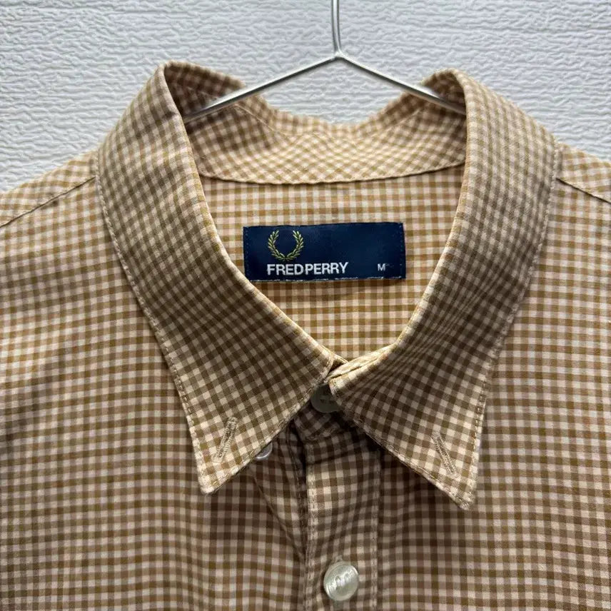 [BUNJANG] Fred Perry Checkered Long Sleeve Shirt Bundle Set / 프레드페리 긴팔 셔츠 체크 M사이즈 1+1
