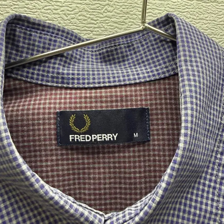 [BUNJANG] Fred Perry Checkered Long Sleeve Shirt Bundle Set / 프레드페리 긴팔 셔츠 체크 M사이즈 1+1