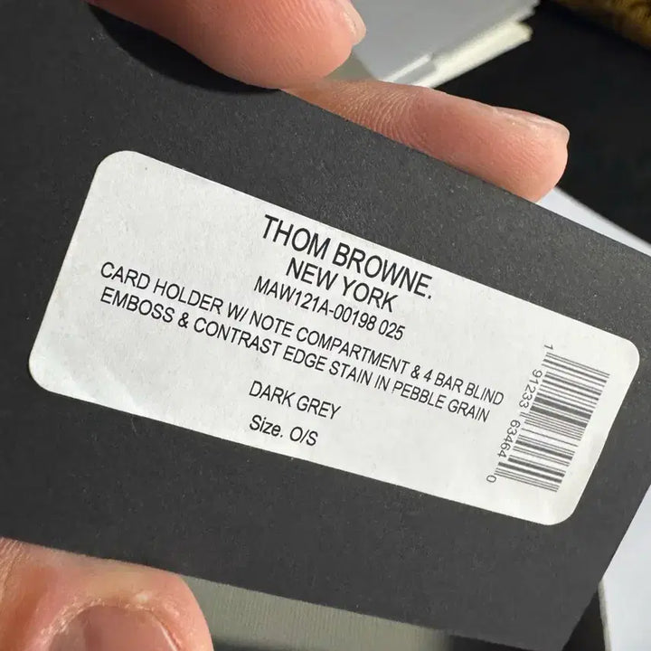 [BUNJANG] Thom Browne Card Wallet Gray / 톰브라운 카드지갑 그레이