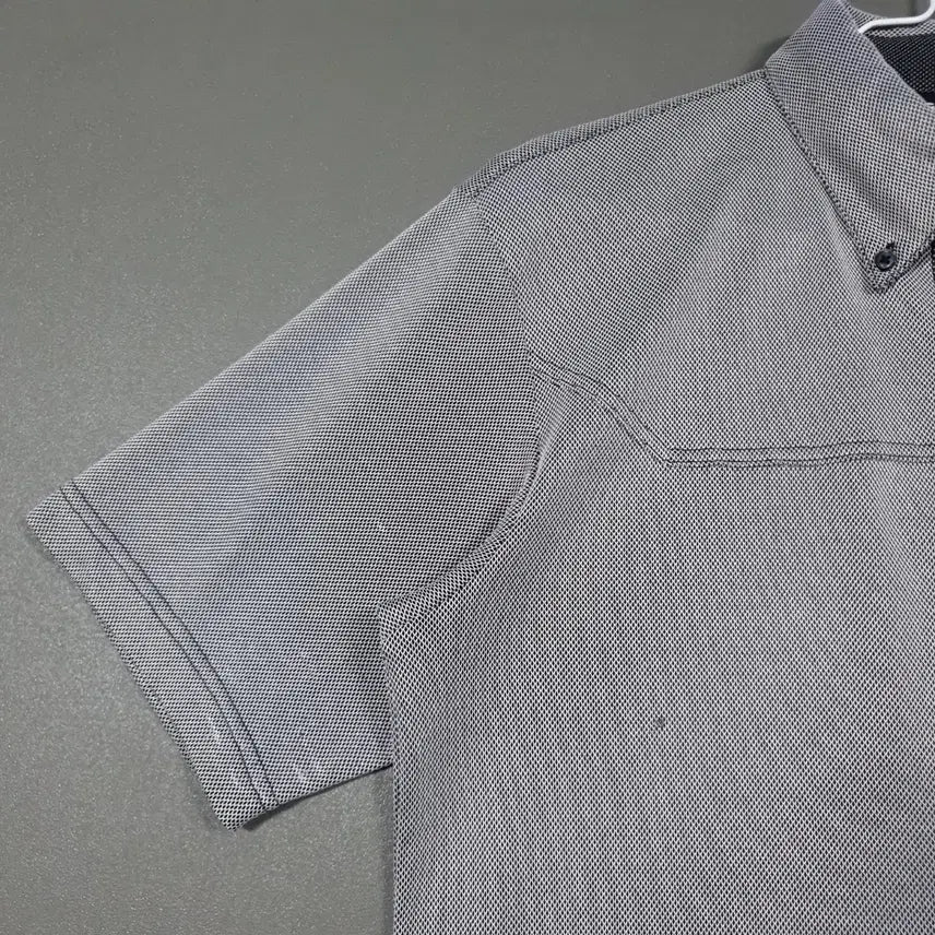 [BUNJANG] TaylorMade Golf Button-Down Polo Shirt (Gray) / M (95) 테일러메이드 골프 버튼다운 반팔 카라티 폴로 셔츠 그레이