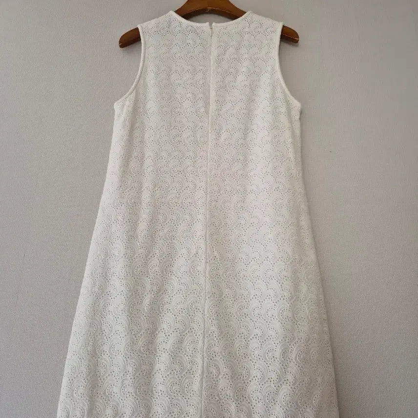 [BUNJANG] Theory White Lace Sleeveless Dress / [띠어리]화이트 레이스 민소매 원피스