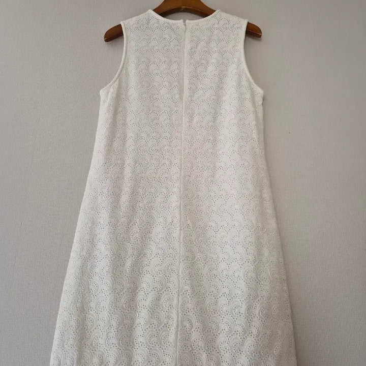 [BUNJANG] Theory White Lace Sleeveless Dress / [띠어리]화이트 레이스 민소매 원피스