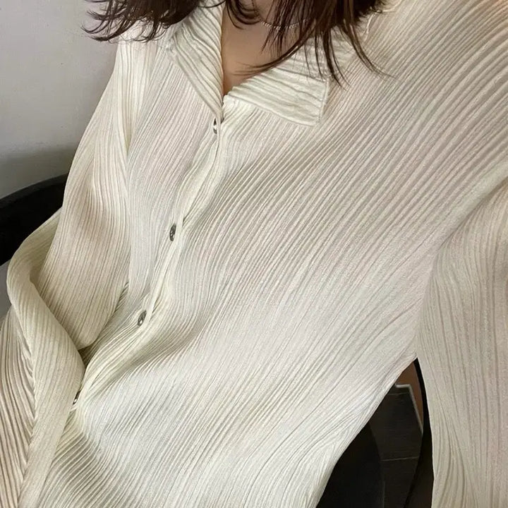 [SOLD OUT] 제이청 Ziggle pleats cardi-blous 블랙