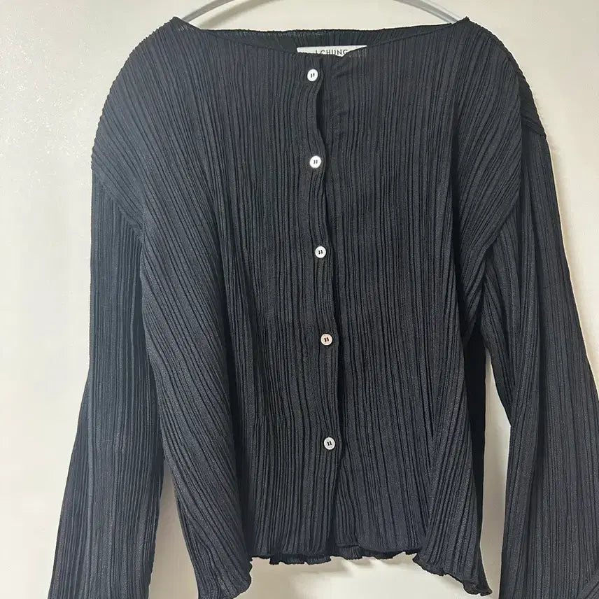 [SOLD OUT] 제이청 Ziggle pleats cardi-blous 블랙
