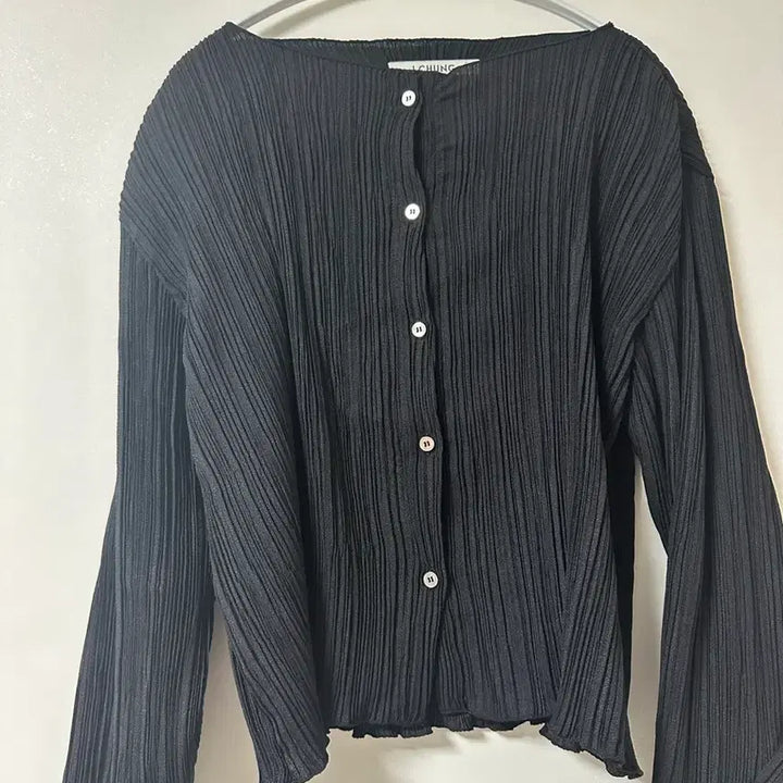 [SOLD OUT] 제이청 Ziggle pleats cardi-blous 블랙