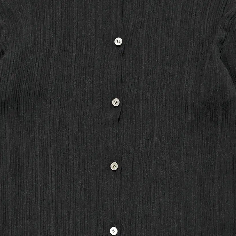 [SOLD OUT] 제이청 Ziggle pleats cardi-blous 블랙