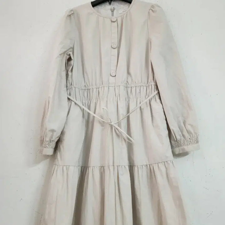 [SOLD OUT] 아이보리 롱 원피스 허리끈 free