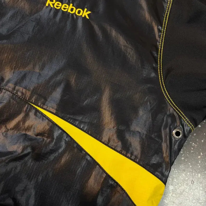 [BUNJANG] Reebok Old School Anorak Half-Zip Windbreaker Black / 리복 올드스쿨 아노락 반집업 바람막이 블랙