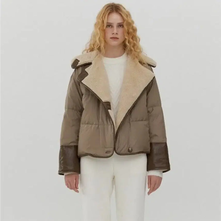 [BUNJANG] Atcorner Yeri Goose Down Oversized Hooded Padded Jacket / 앳코너 오버핏 쉐어링 후드 예리 구스 패딩 S
