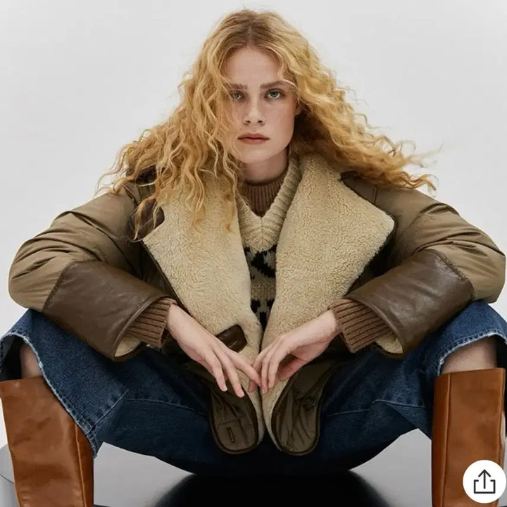 [BUNJANG] Atcorner Yeri Goose Down Oversized Hooded Padded Jacket / 앳코너 오버핏 쉐어링 후드 예리 구스 패딩 S