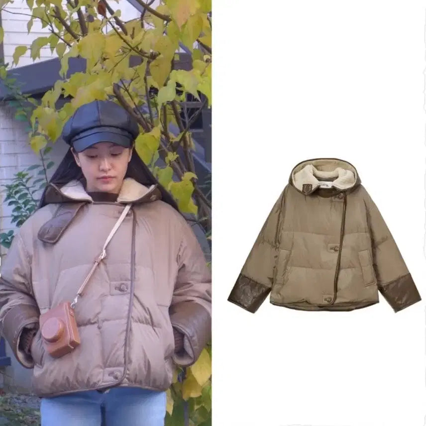 [BUNJANG] Atcorner Yeri Goose Down Oversized Hooded Padded Jacket / 앳코너 오버핏 쉐어링 후드 예리 구스 패딩 S