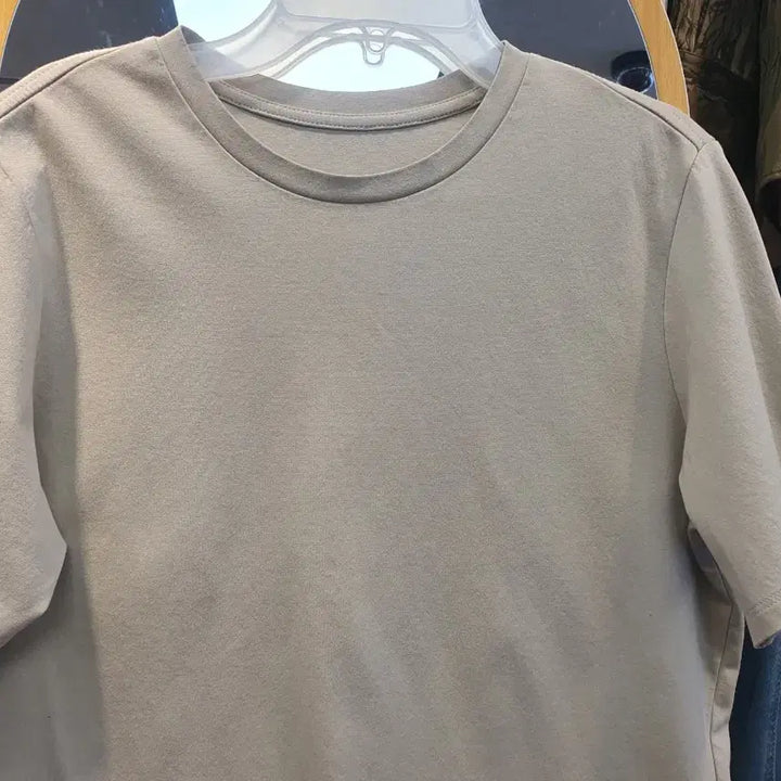 [BUNJANG] ST. JOHN Blue Label Powder Beige Cotton T-Shirt / 세인트존 블루라벨 파우더베이지 면 티셔츠 (66사이즈/상태최상)