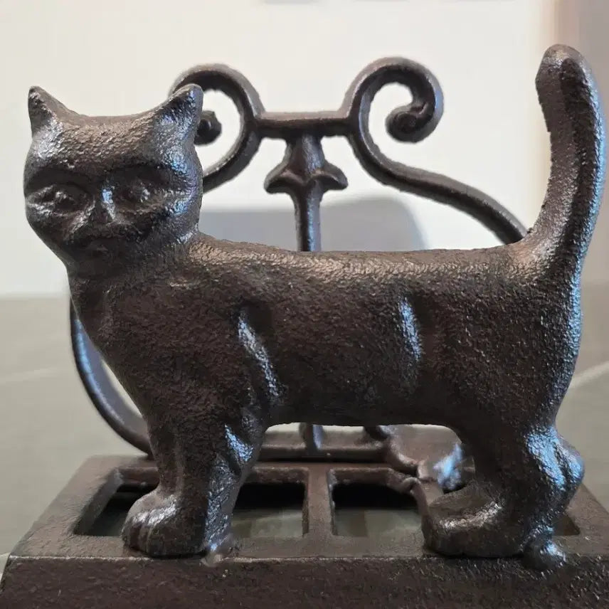 [BUNJANG] Vintage Cast Iron Cat Napkin Holder / 빈티지 주철 고양이 냅킨 홀더