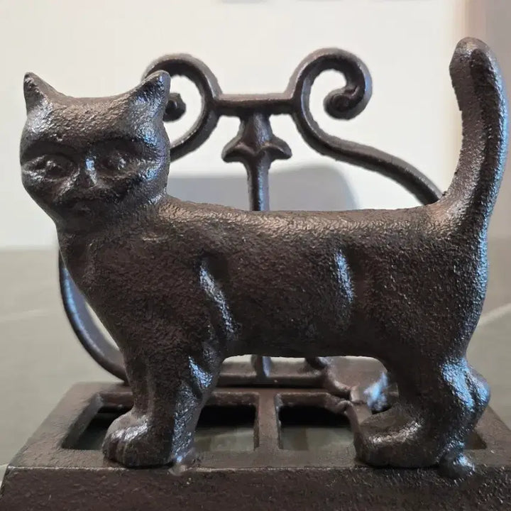 [BUNJANG] Vintage Cast Iron Cat Napkin Holder / 빈티지 주철 고양이 냅킨 홀더