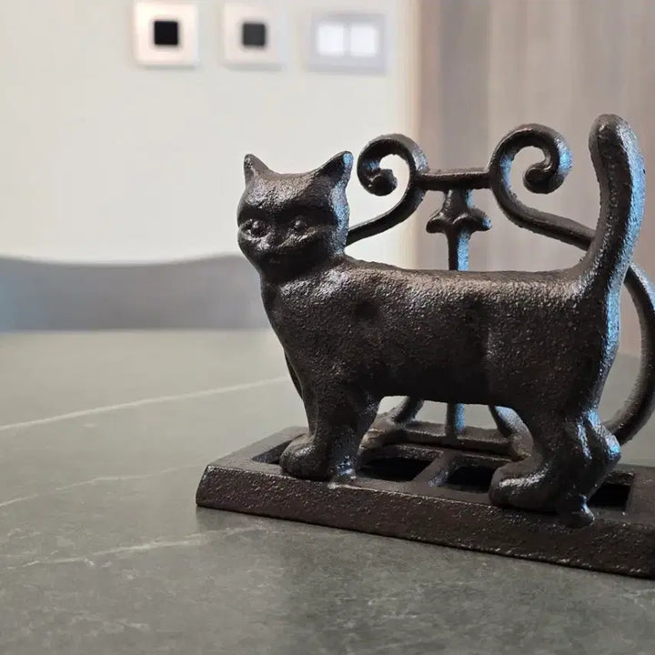 [BUNJANG] Vintage Cast Iron Cat Napkin Holder / 빈티지 주철 고양이 냅킨 홀더