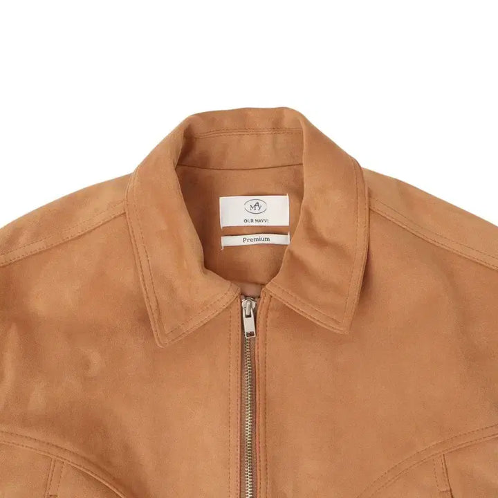 [BUNJANG] Maybi Suede Crop Blouson Jacket / Maybi 메이비 스웨이드 세무 크롭 블루종 자켓