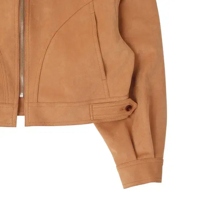 [BUNJANG] Maybi Suede Crop Blouson Jacket / Maybi 메이비 스웨이드 세무 크롭 블루종 자켓
