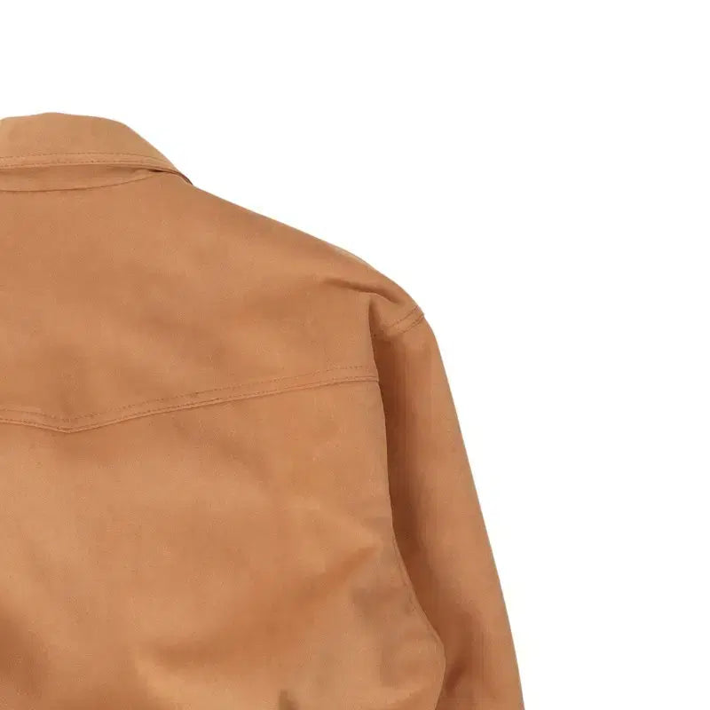 [BUNJANG] Maybi Suede Crop Blouson Jacket / Maybi 메이비 스웨이드 세무 크롭 블루종 자켓