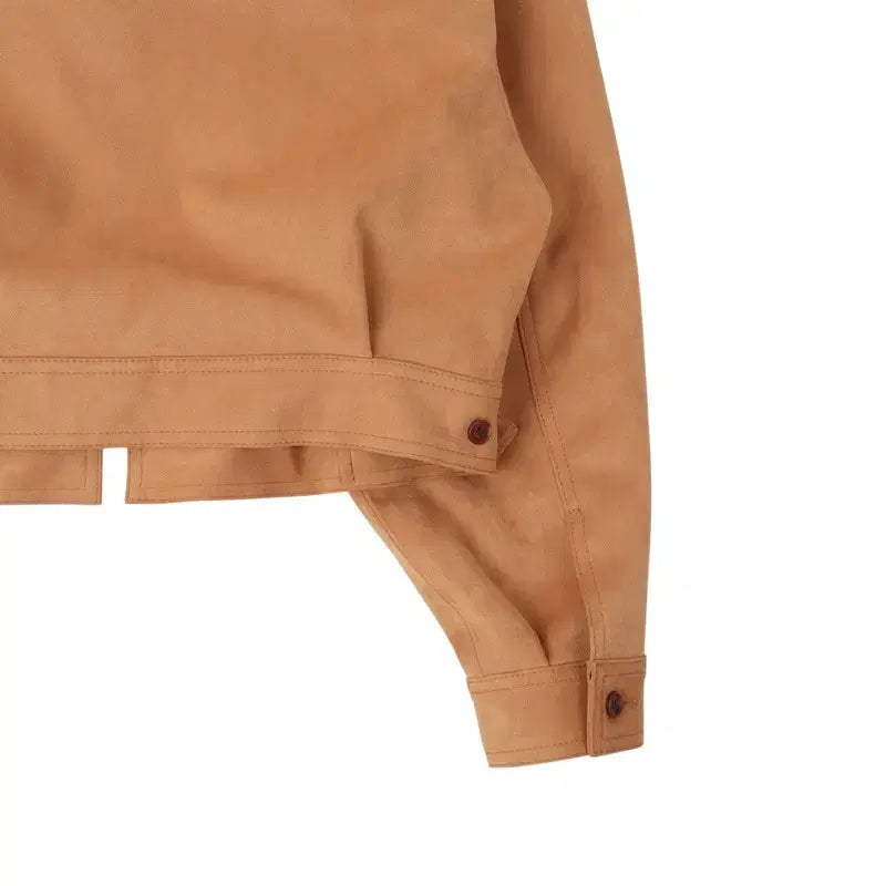 [BUNJANG] Maybi Suede Crop Blouson Jacket / Maybi 메이비 스웨이드 세무 크롭 블루종 자켓