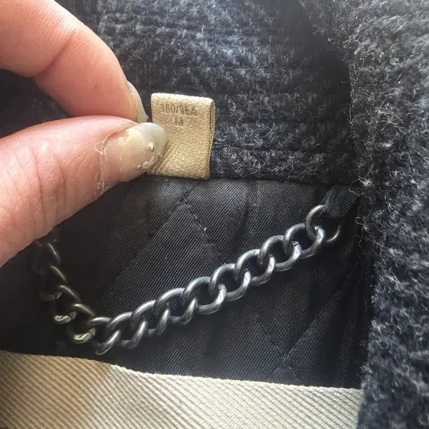 [BUNJANG] Burberry Brit Herringbone Double Coat / 버버리 브릿 헤링본 더블 코트정품