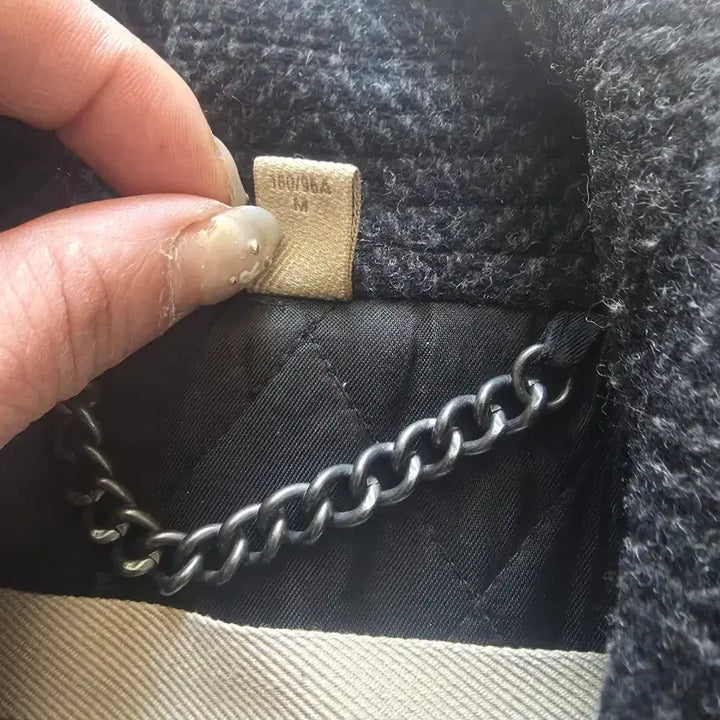 [BUNJANG] Burberry Brit Herringbone Double Coat / 버버리 브릿 헤링본 더블 코트정품