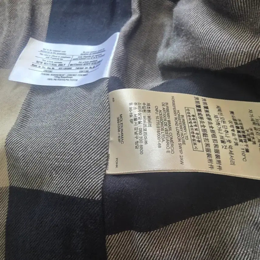 [BUNJANG] Burberry Brit Herringbone Double Coat / 버버리 브릿 헤링본 더블 코트정품