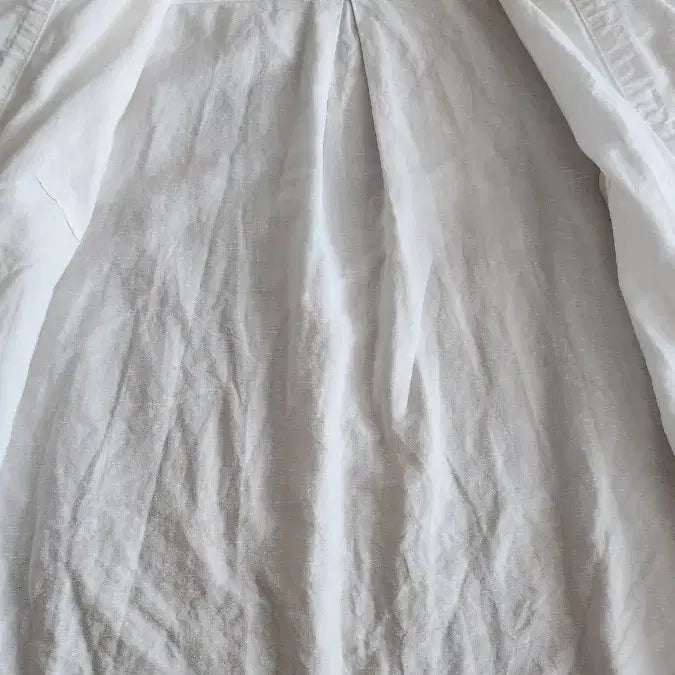 [BUNJANG] Chloe Linen White Blouse T34 / 끌로에 Chloe 화이트 린넨 블라우스 T34