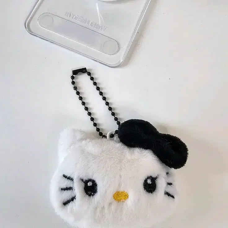 [BUNJANG] Sanrio Black Kitty Face Mini Doll Keychain / (바로배송) 수입 산리오 블랙 키티 얼굴 미니 인형 키링