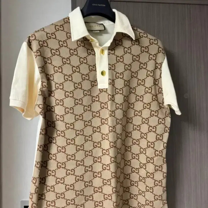 [BUNJANG] Gucci GG Pattern Polo Shirt / 구찌 GG 패턴 반팔 폴로티