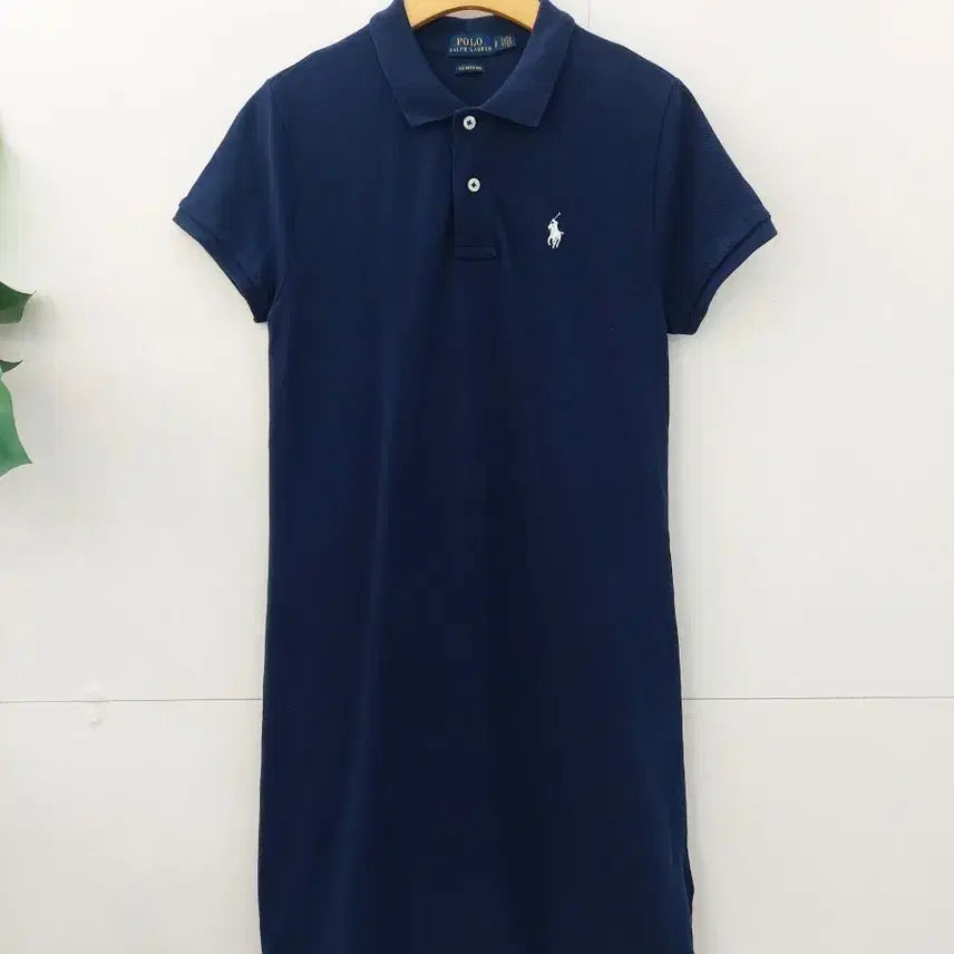 [BUNJANG] Polo Ralph Lauren Navy Short Sleeve Polo Dress / 폴로 랄프로렌 반팔 카라원피스 네이비 55
