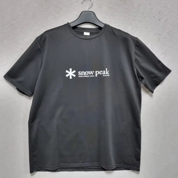 [BUNJANG] Snowpeak Functional Short Sleeve T-shirt / 스노우피크 기능성 반팔 블랙 남110ㅡ0415