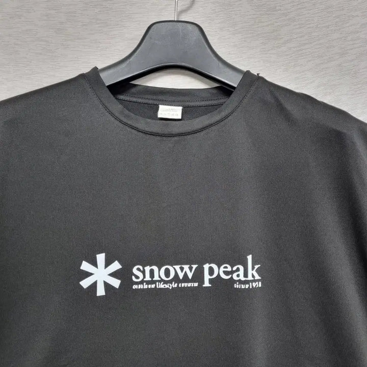 [BUNJANG] Snowpeak Functional Short Sleeve T-shirt / 스노우피크 기능성 반팔 블랙 남110ㅡ0415