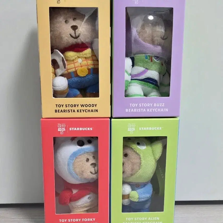 [SOLD OUT] 스타벅스 토이스토리 키링 4종세트 키체인