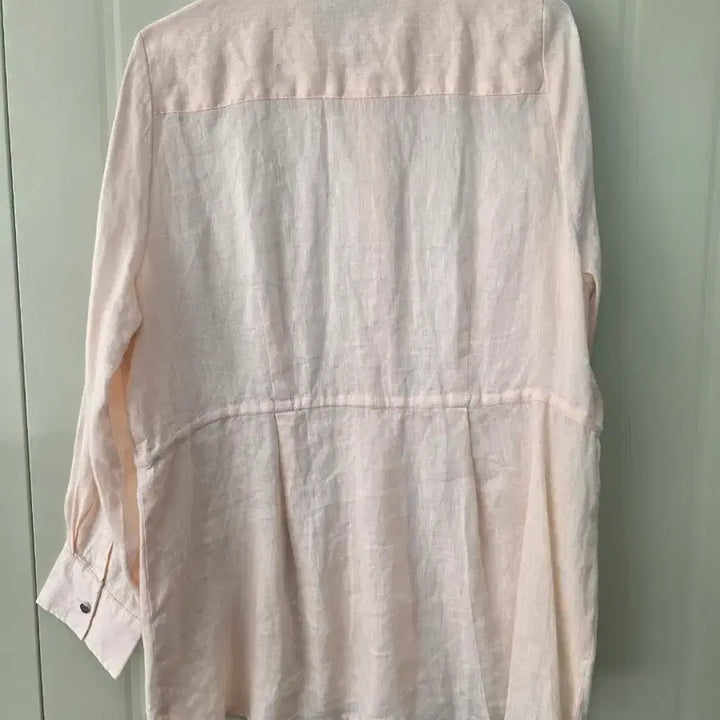 [BUNJANG] DKNY Linen Shirt Blouse Pink XL / DKNY 린넨 셔츠 블라우스 핑크 XL