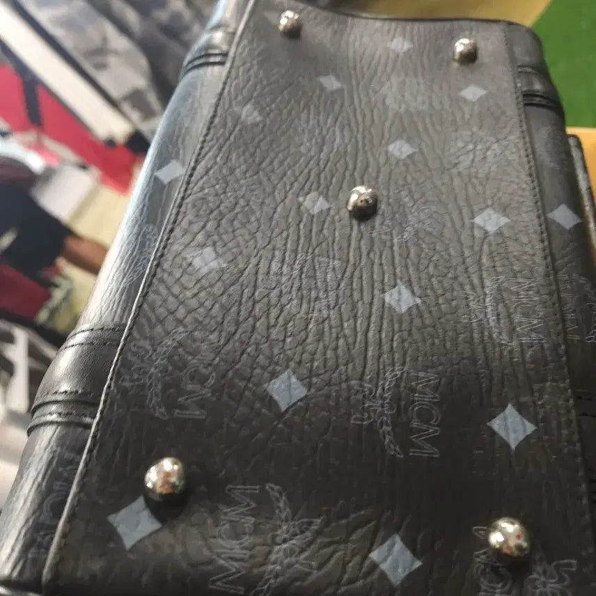 [BUNJANG] MCM Mini Boston Bag Tote Bag / MCM 블랙 미니 보스턴백 토트백
