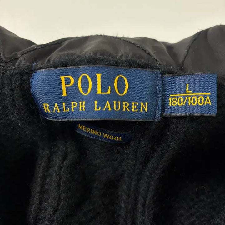 [BUNJANG] Polo Ralph Lauren Merino Wool Black Cable Half-Zip Knit Sweater / Polo  폴로 랄프로렌 메리노울 블랙 케이블 반집업 니트