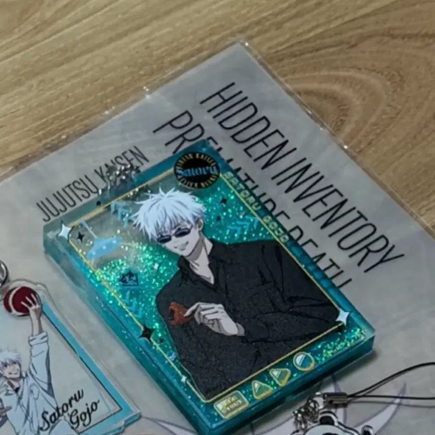 [BUNJANG] Jujutsu Kaisen Gojo Satoru Acrylic Keyring / 고죠 사토루 글리터 아크릴 키링