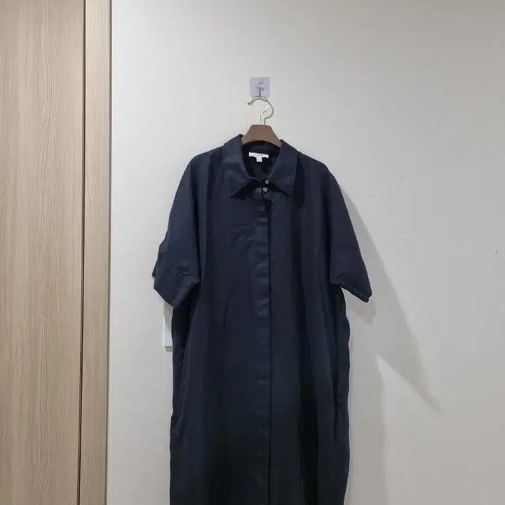 [SOLD OUT] COS 코스 네이비 린넨 셔츠 원피스