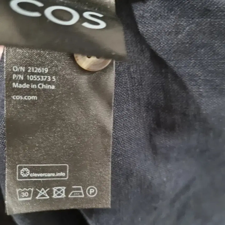 [SOLD OUT] COS 코스 네이비 린넨 셔츠 원피스