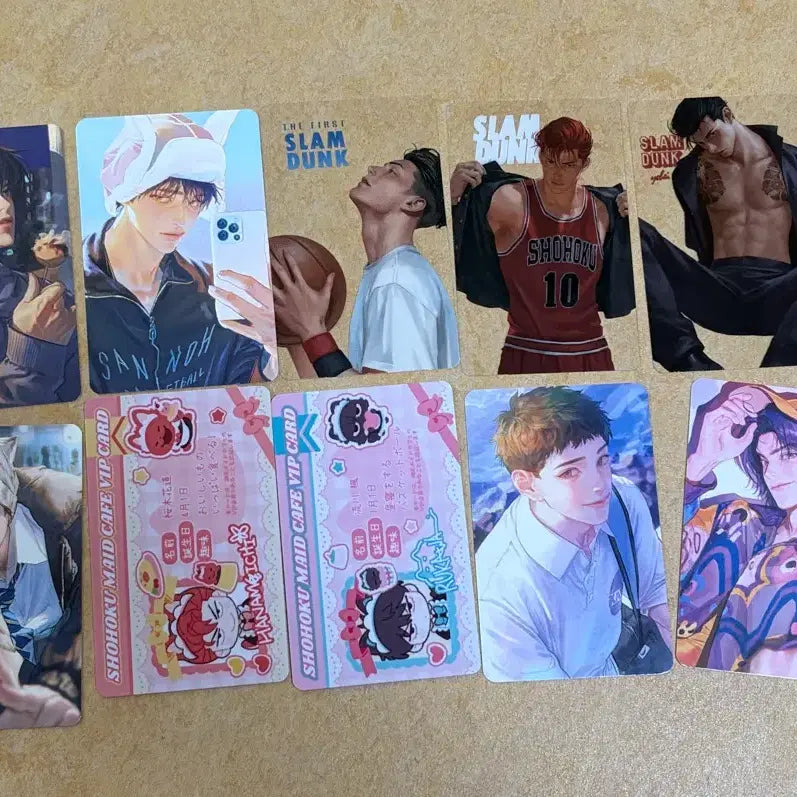 [BUNJANG] Slam Dunk Transparent Photocard Set - Seo Tae-Woong, Kang Baek-Ho, Lee Myung-Heon / 슬램덩크 농바님 투명포카 서태웅 강백호 이명헌 포카