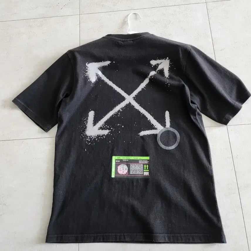 [BUNJANG] Nike Off-White Short Sleeve T-shirt Black / 나이키 x 오프화이트 반팔 티셔츠 블랙
